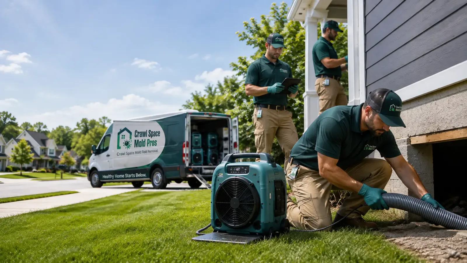 Crawl Space Mold Removal in Mount Pleasant, IA